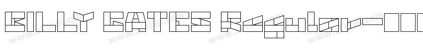 BILLY GATES Regular字体转换